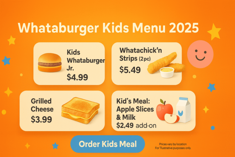 Whataburger Kids Menu With Prices 2025